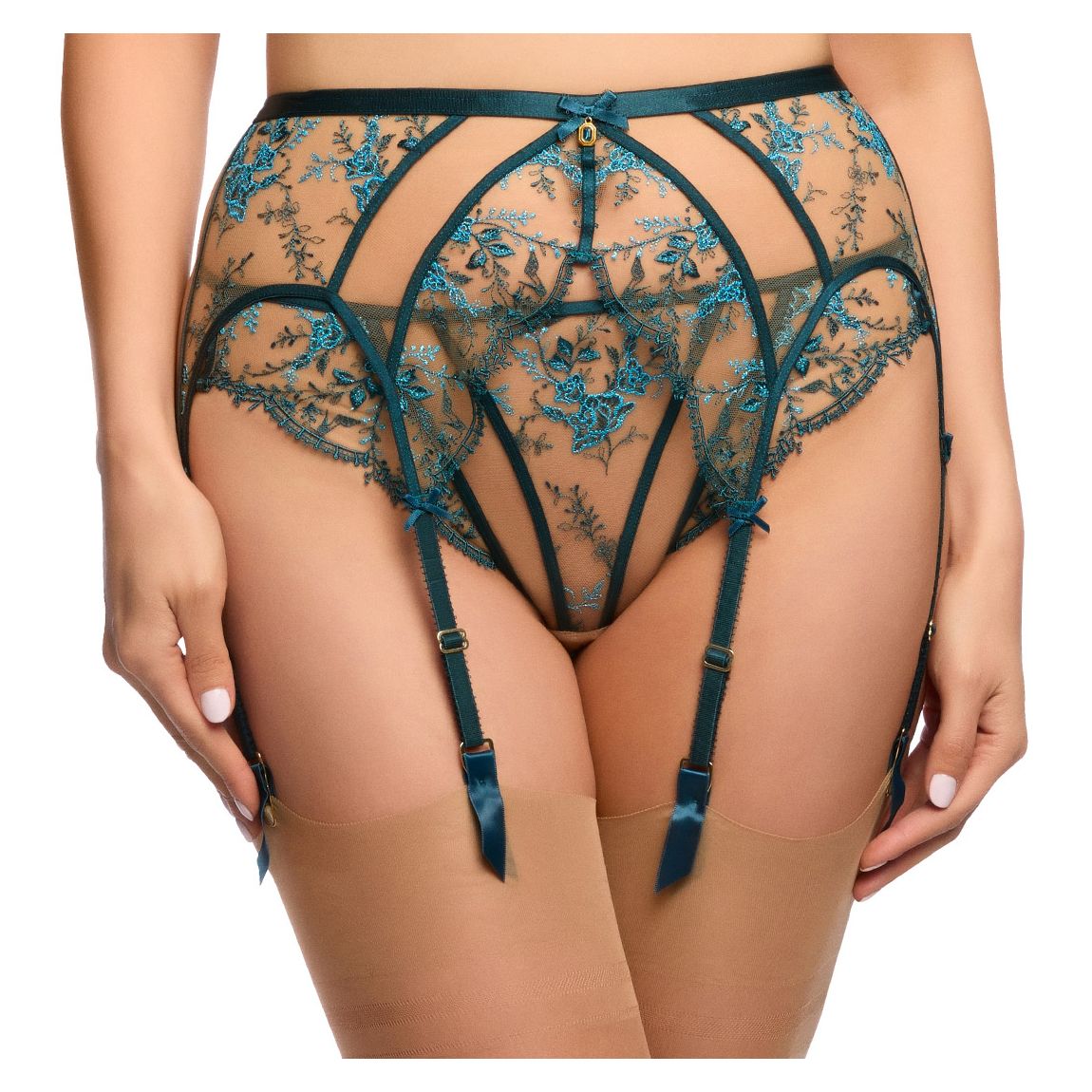 Green Femmoiselle Suspender main product photo