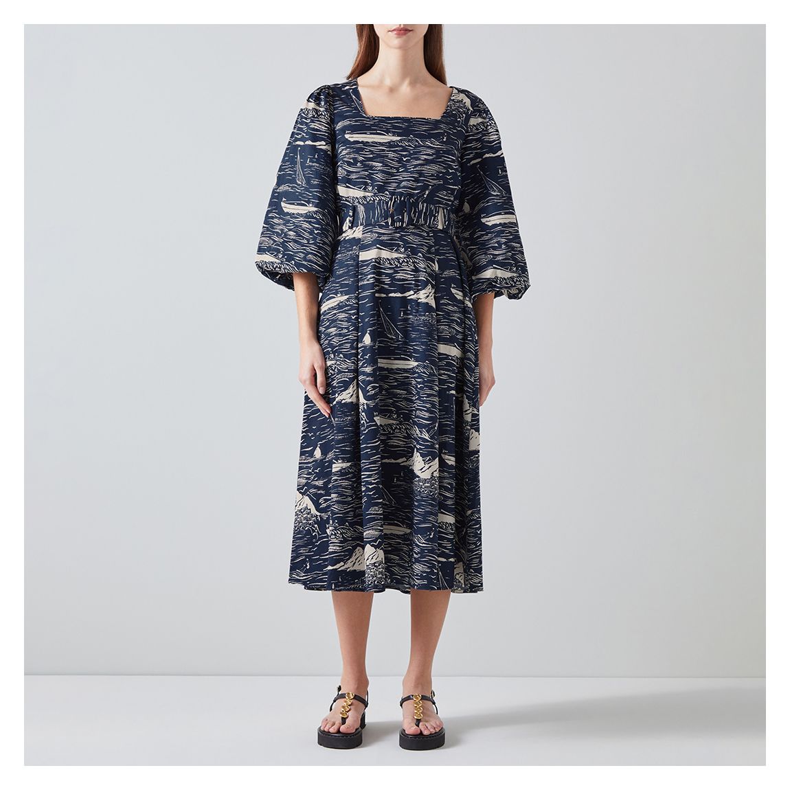 Navy Liza Dress main product photo