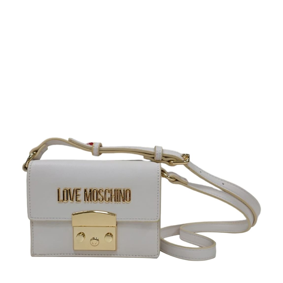 White Leather Handbag main product photo