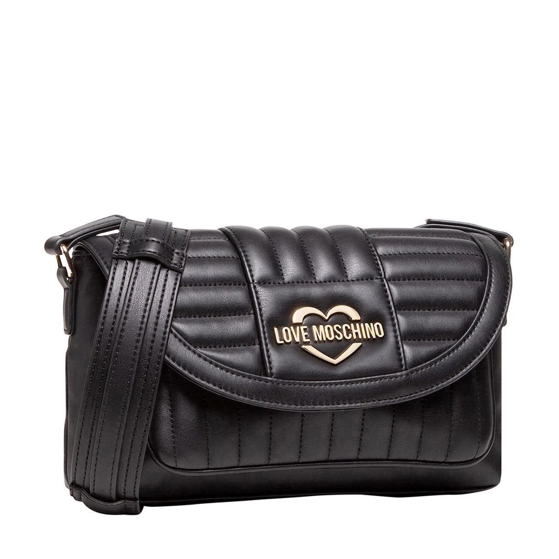 Black Leather Shoulder Bag main product photo
