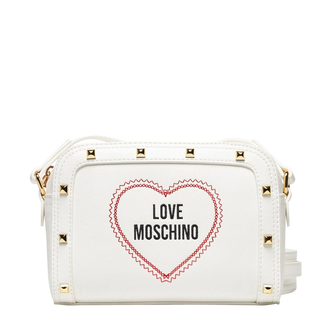 White Leather Crossbody Bag main product photo