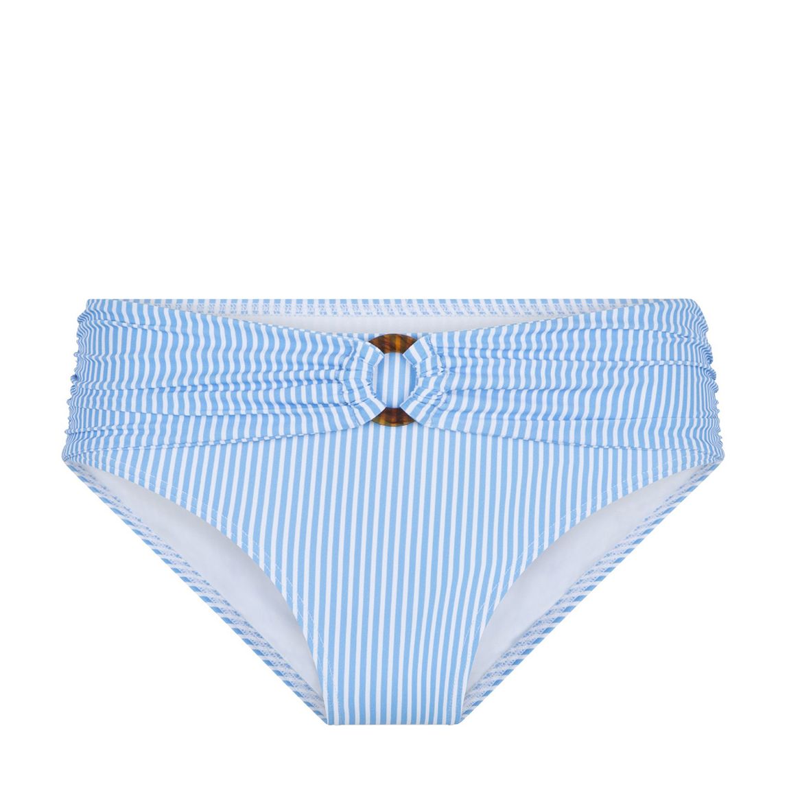 Blue Stripes Print Short Bikini Brief main product photo