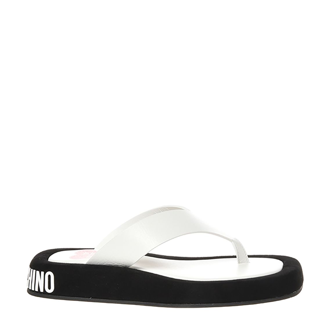White Brand printedd Platform Flip Flops main product photo