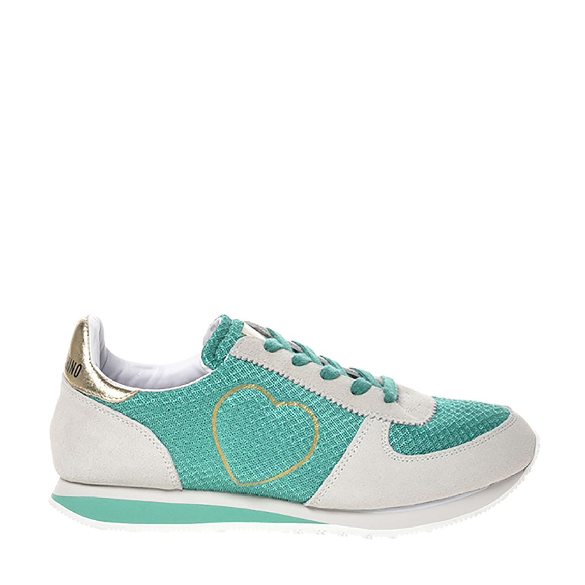 White/Turqoise Colour Block Trainers main product photo