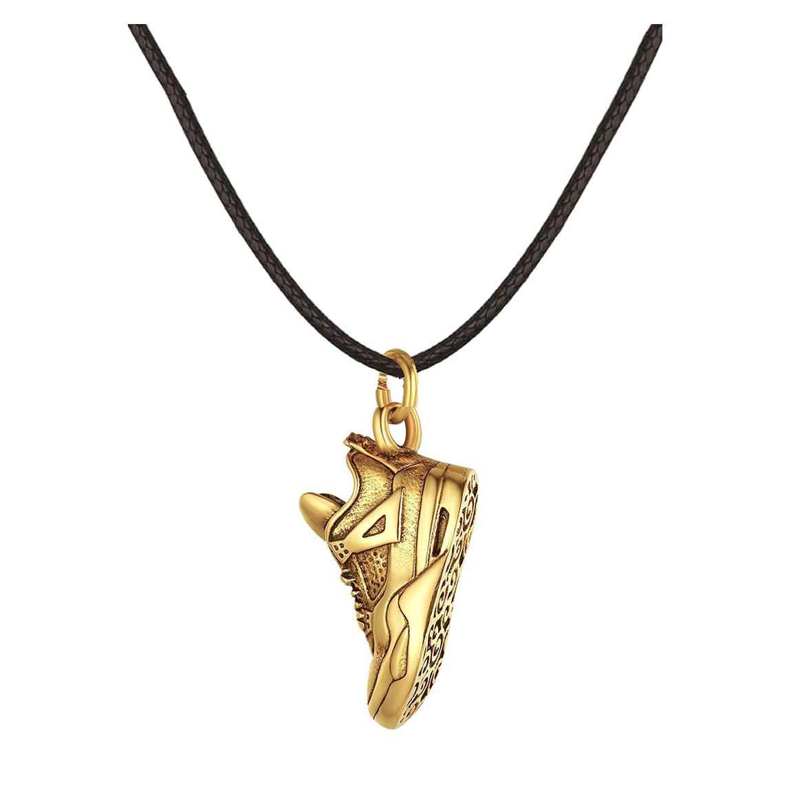 18K Gold & Black Athletic Motif Modern Necklace main product photo