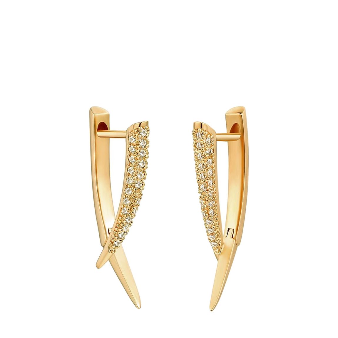 18K Gold Modern Earrings main product photo