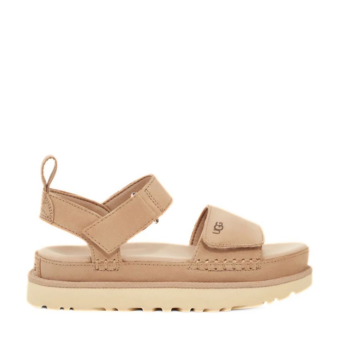Driftwood Goldenstar Suede Platform Sandals main product photo