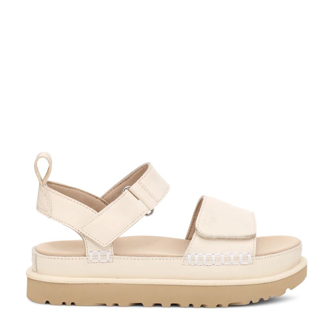 Cream Jasmine Golenstar Suede Platform Sandals main product photo