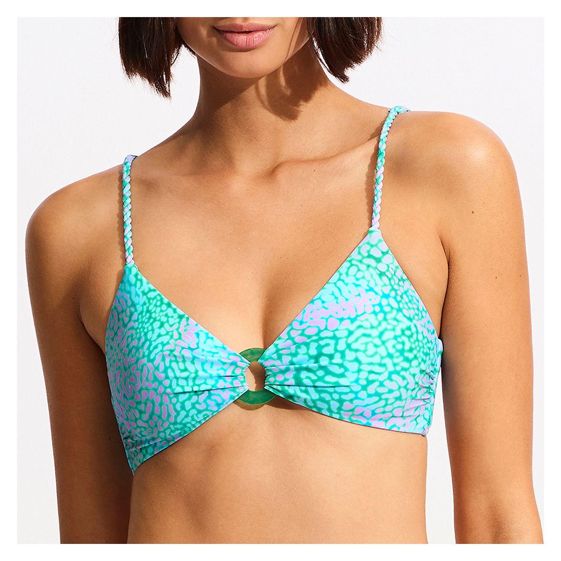 Green Sea Skin Ring Front Bralette main product photo
