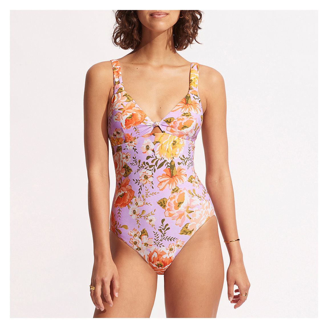 Lilac Paradise Garden Tab Front One Piece main product photo
