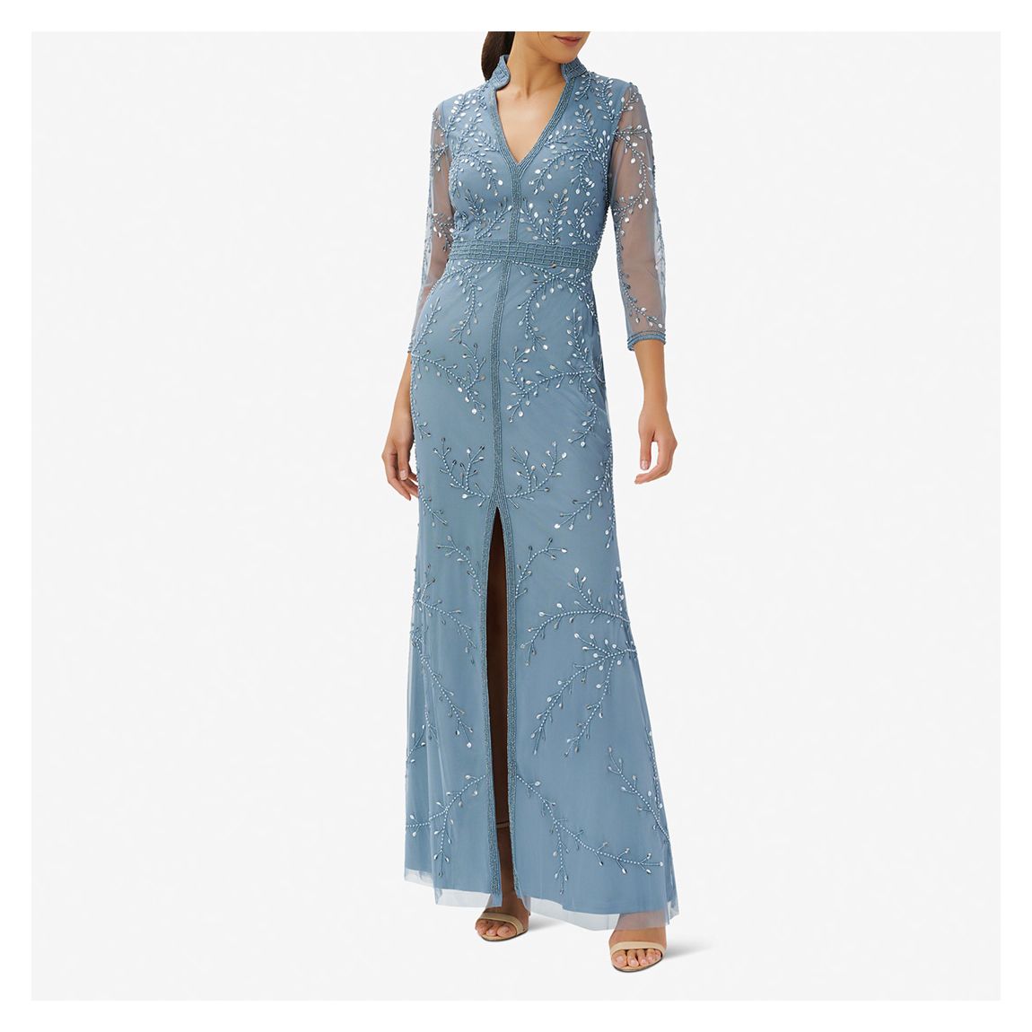 Beaded Long Shirt Dress main product photo