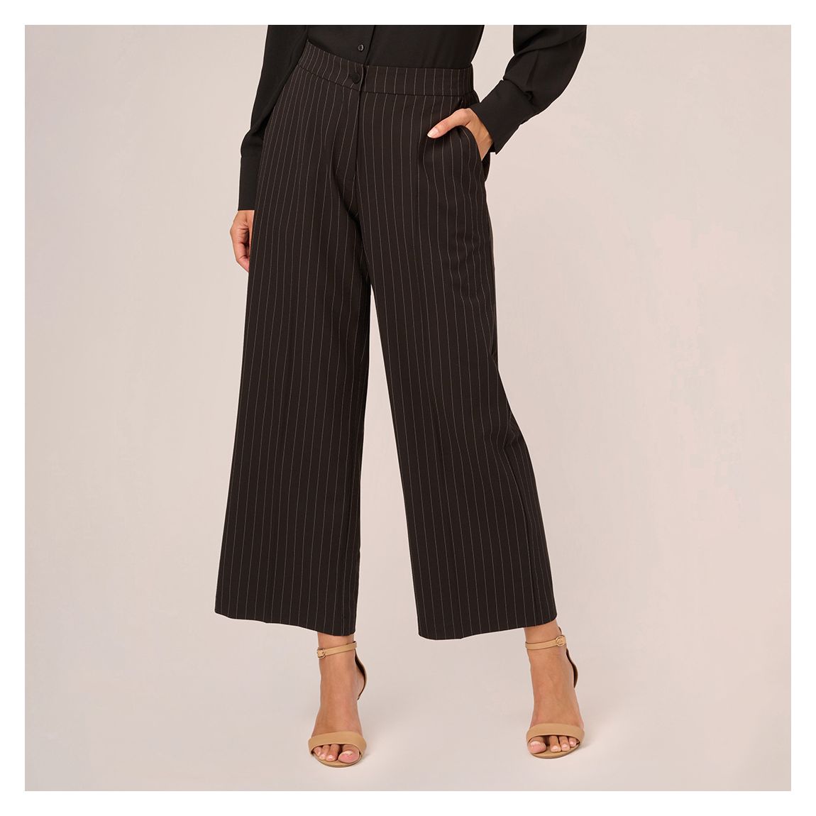 Black Ankle Elastic Back Trouser main product photo