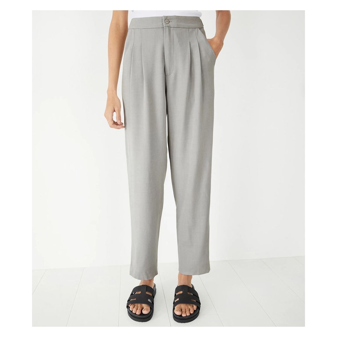 Light Grey Daphne Tapered Trousers main product photo