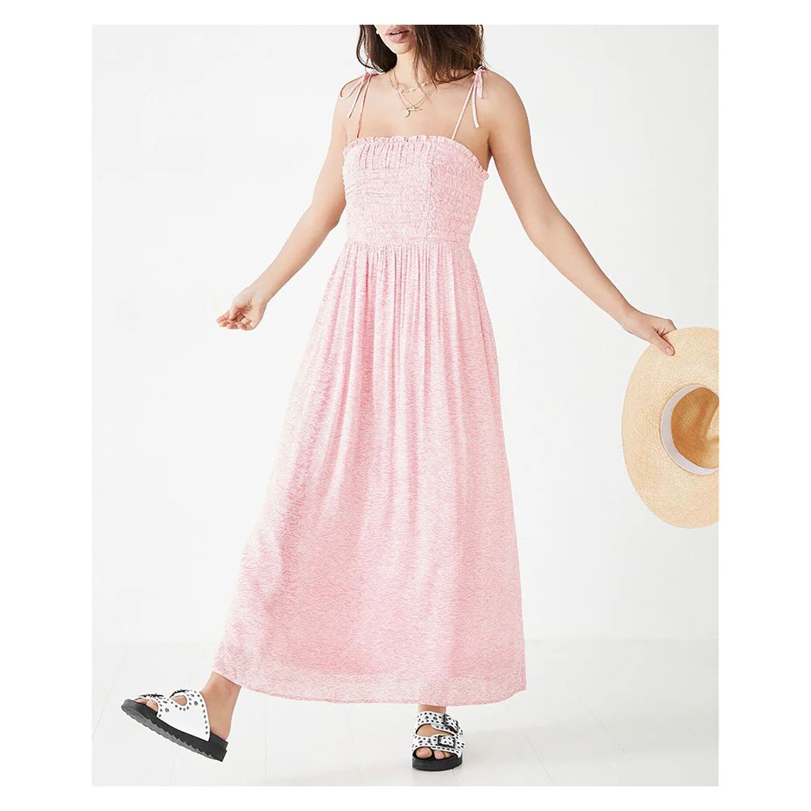 Pink Alessia Midi Dress main product photo