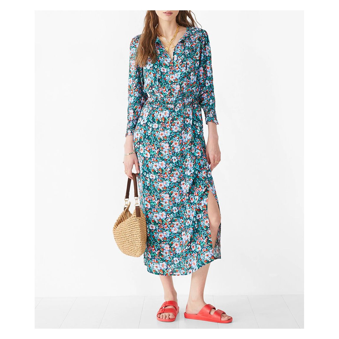 Floral Shelly Midi Dress main product photo