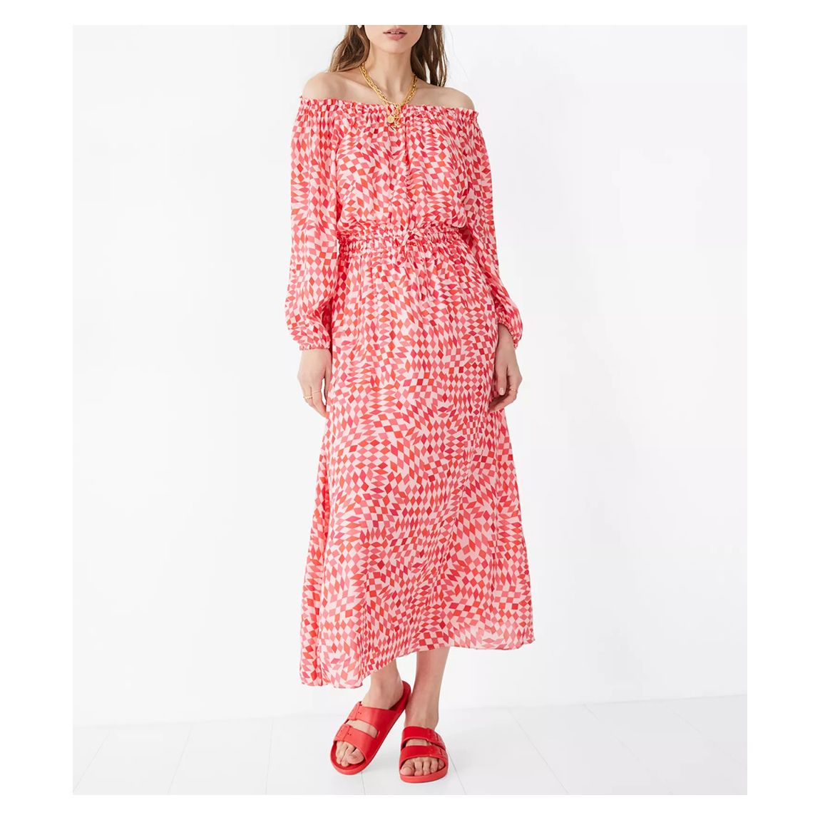 Coral Ami Midi Dress main product photo