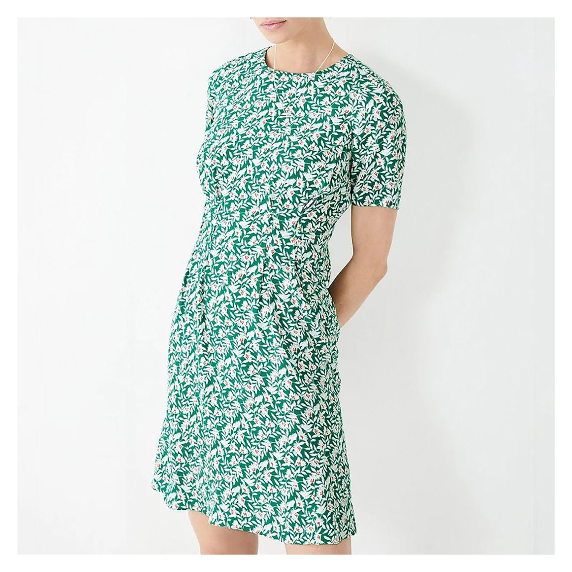 Green Ashley Tea Dress main product photo