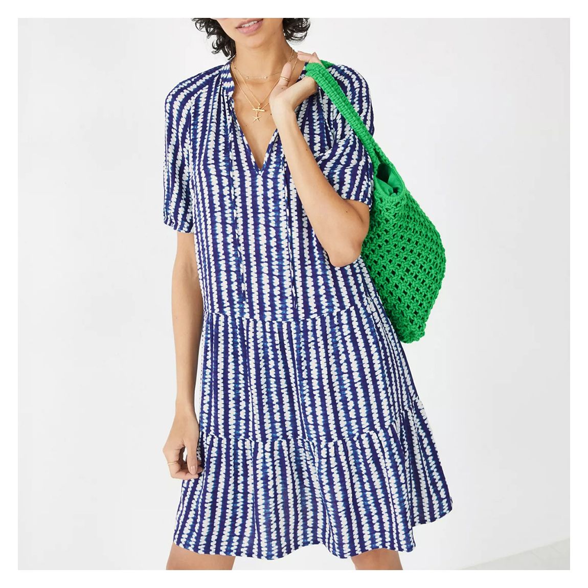 Navy Kailey Stripe Mini Dress main product photo