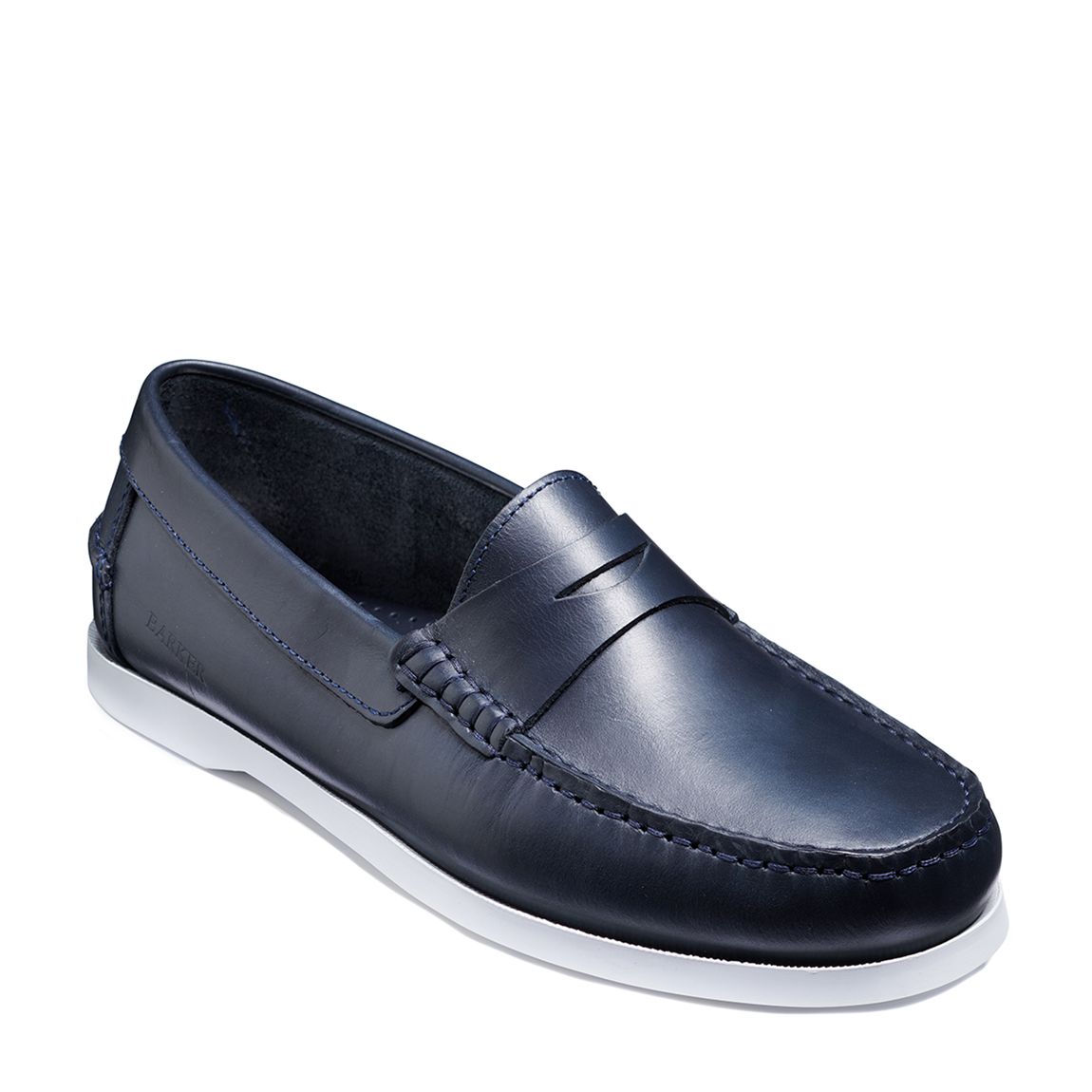 Navy Leather Tony Boat Shoe main product photo