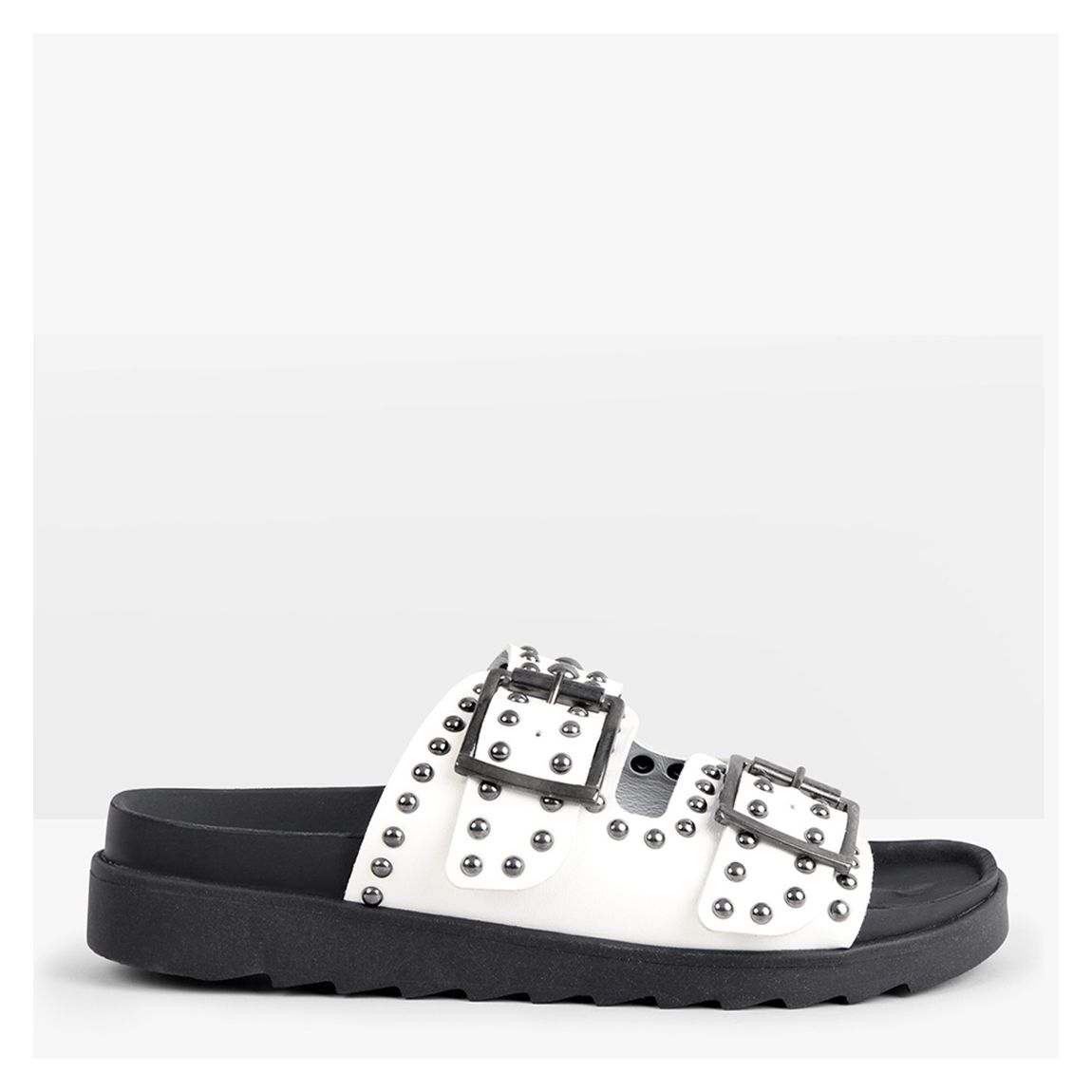 White Kapalua Studded Flat Sandals main product photo