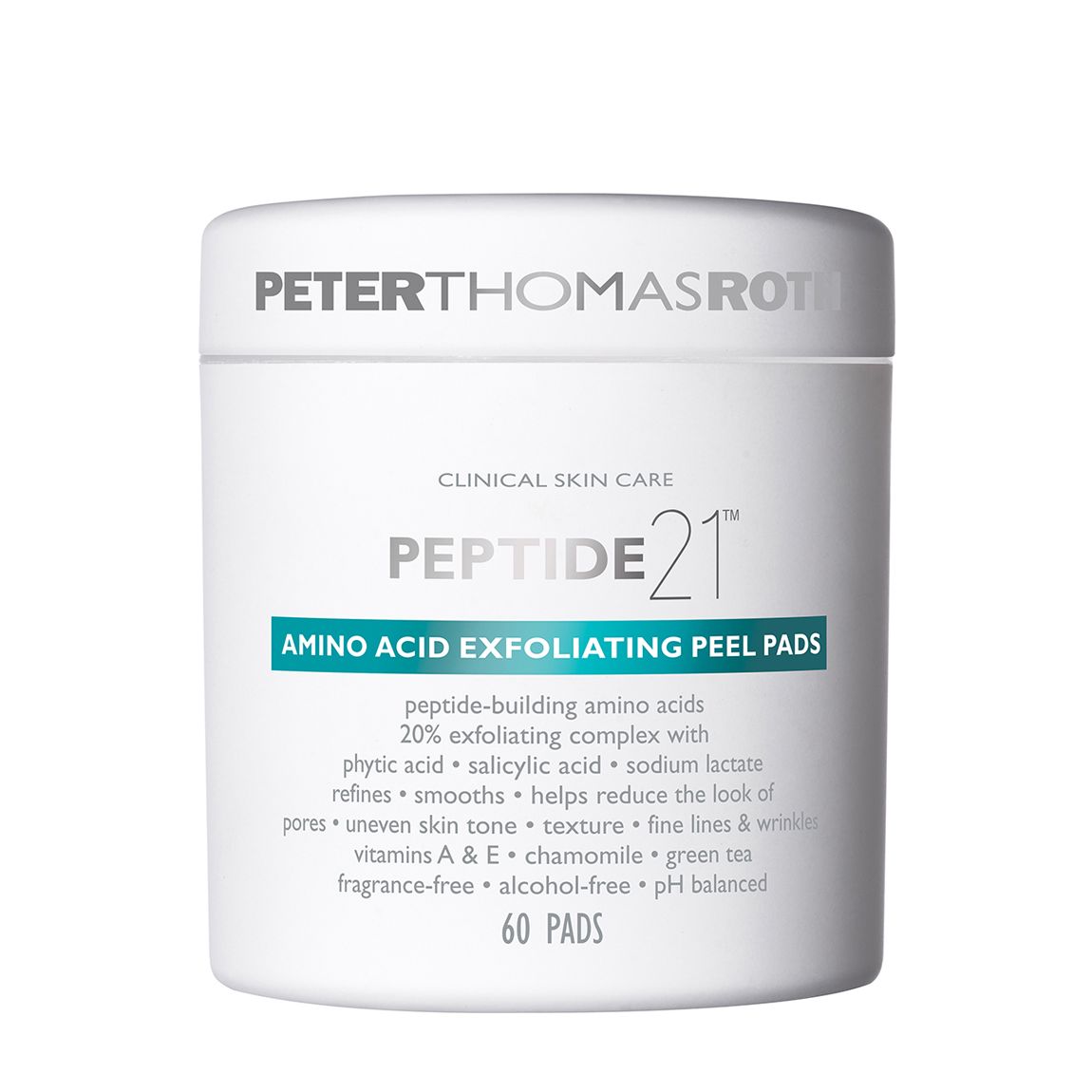 Peptide 21 Exfoliating Peel Pads 60 pads main product photo