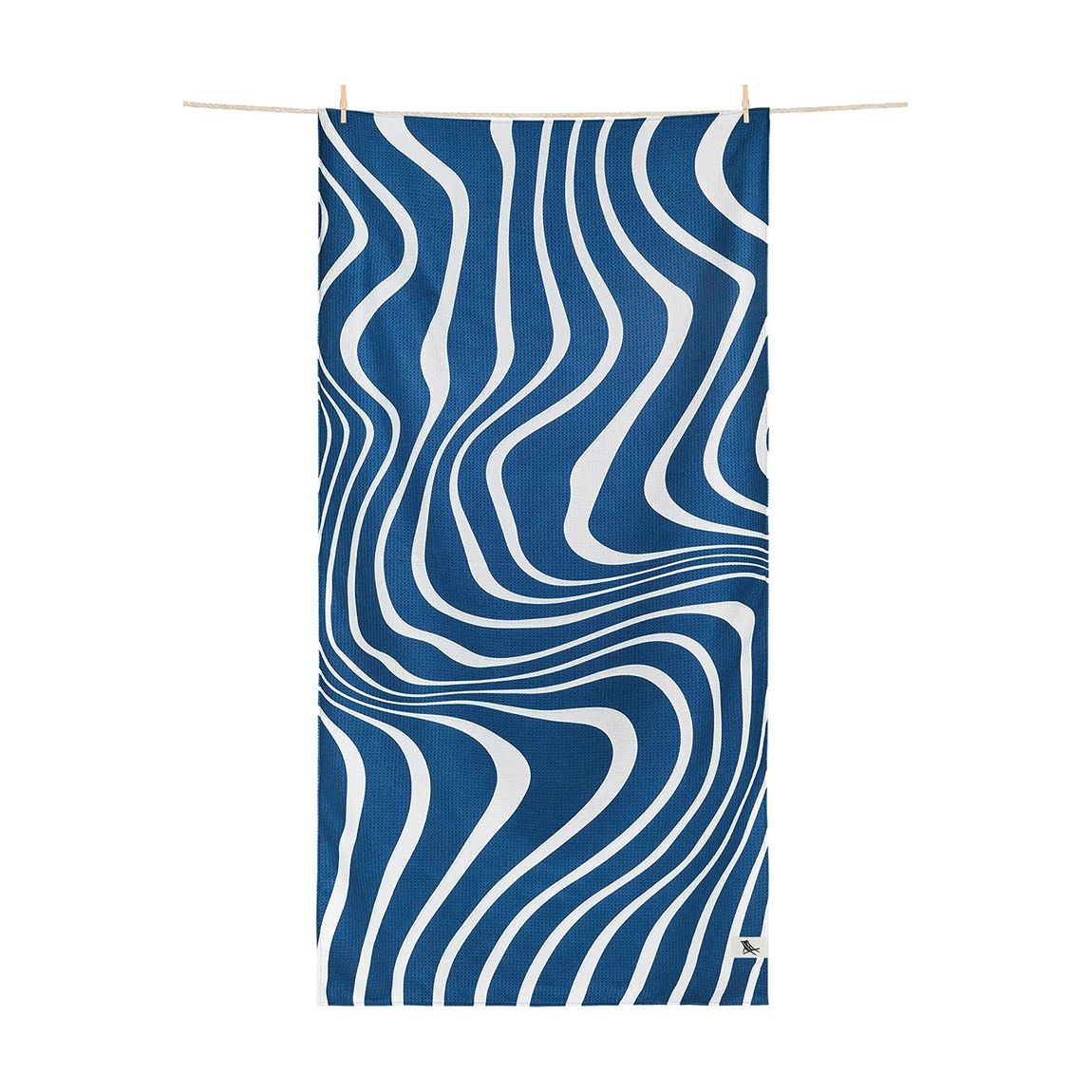Extra Large Bath Towel, Tide Break Navy main product photo