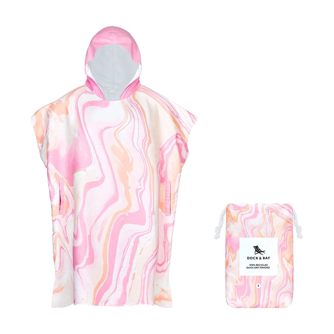 Medium Adults Poncho, Peach Melba main product photo