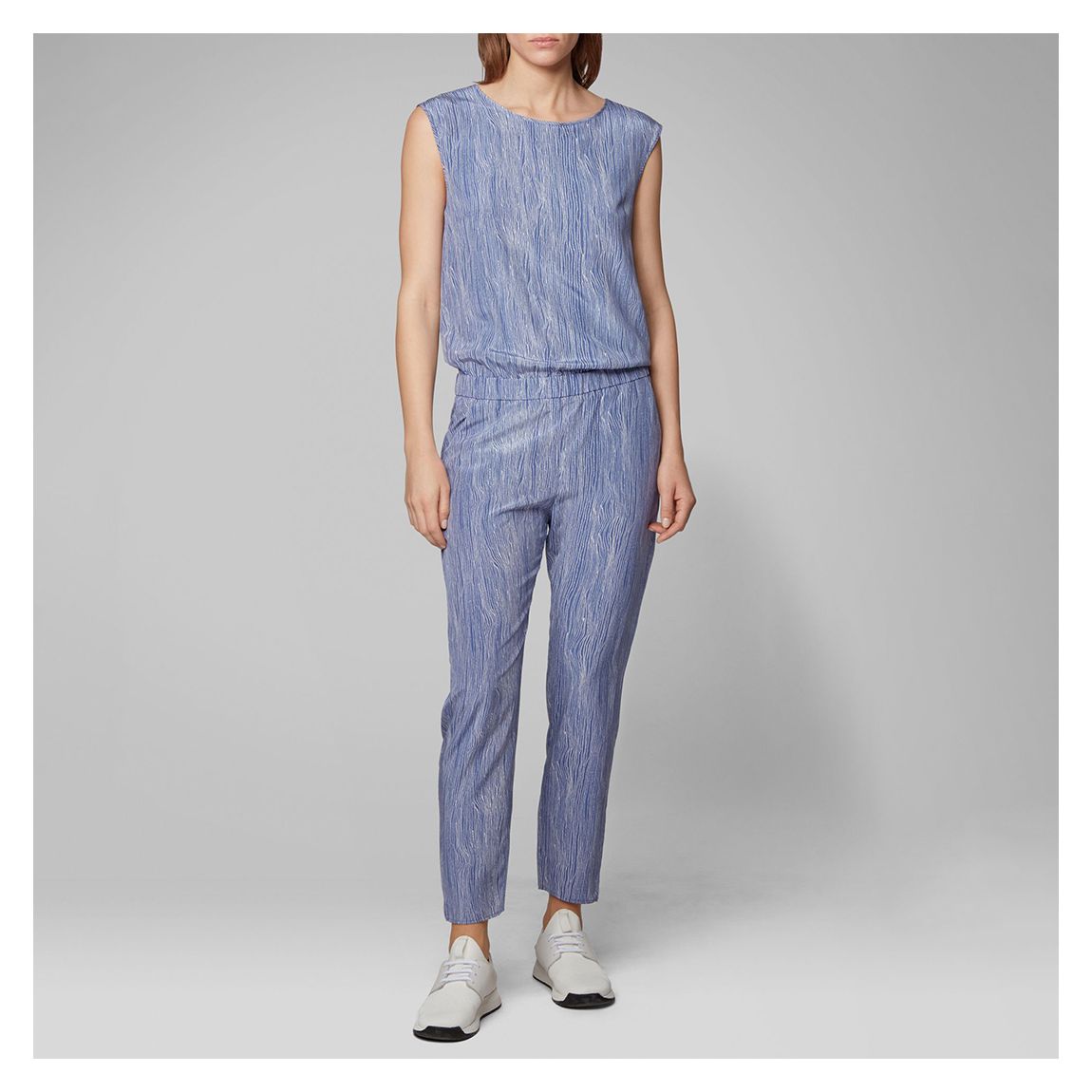 Blue Acoretta Silk Jumpsuit main product photo