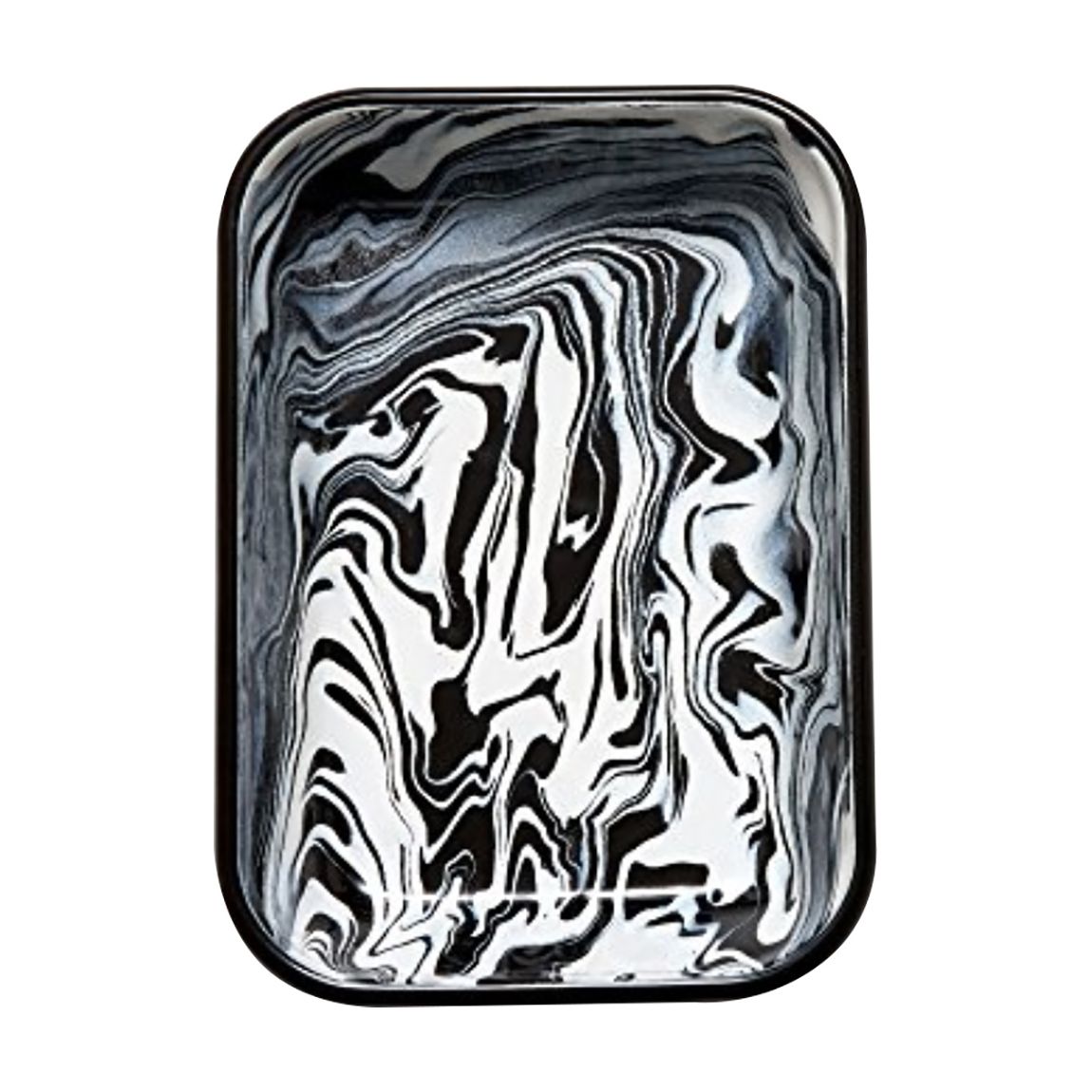 Set of 4 Enamel Marble Black Medium Baking Dish main product photo