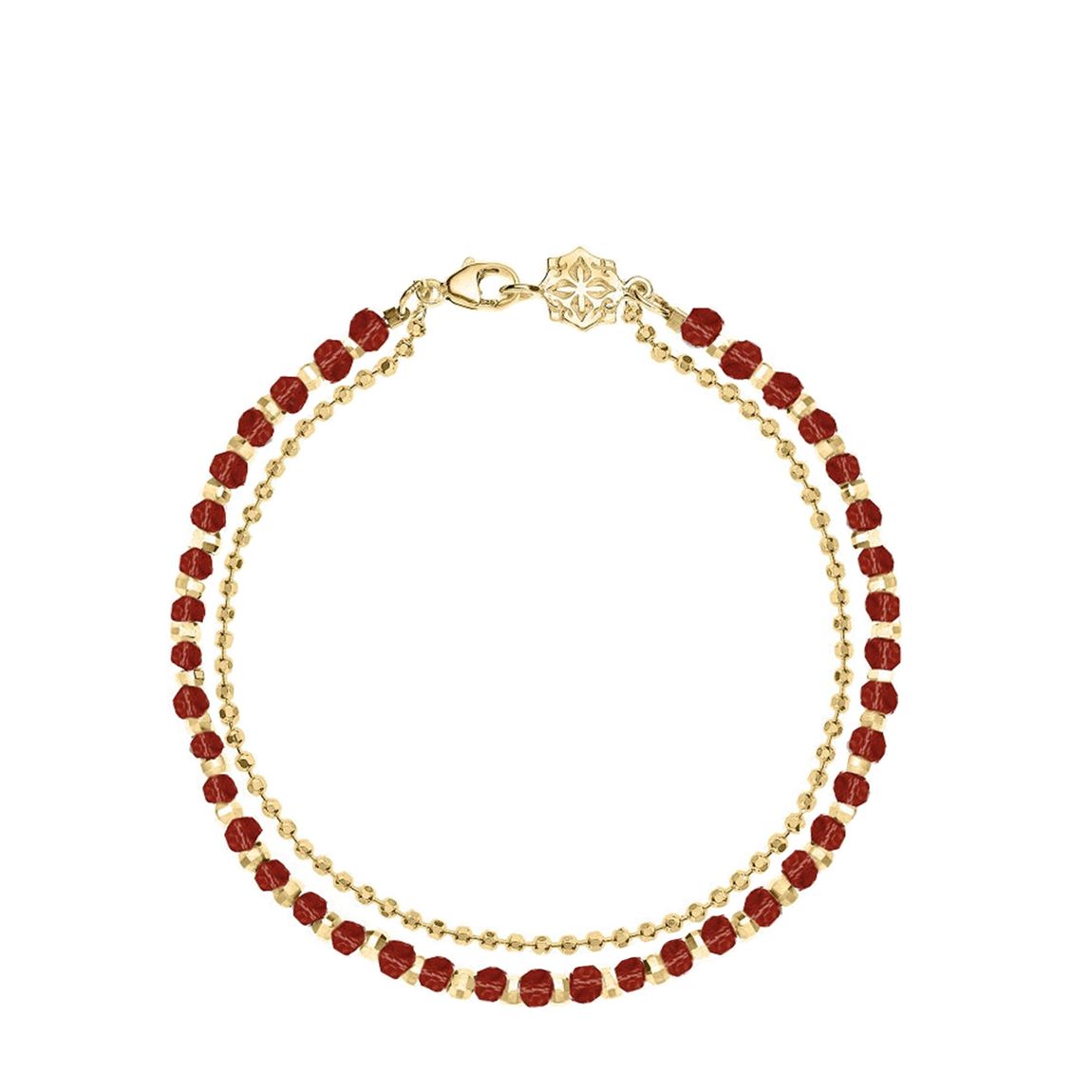 Red Garnet Faceted Bead Orissa Bracelet main product photo