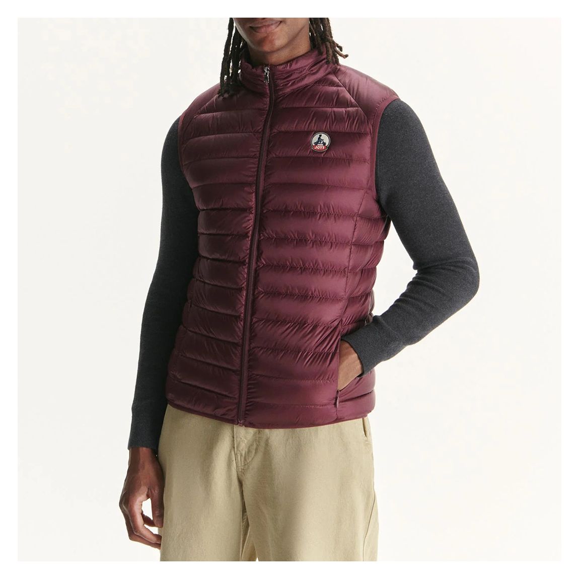 Maroon Tom Packable Gilet main product photo