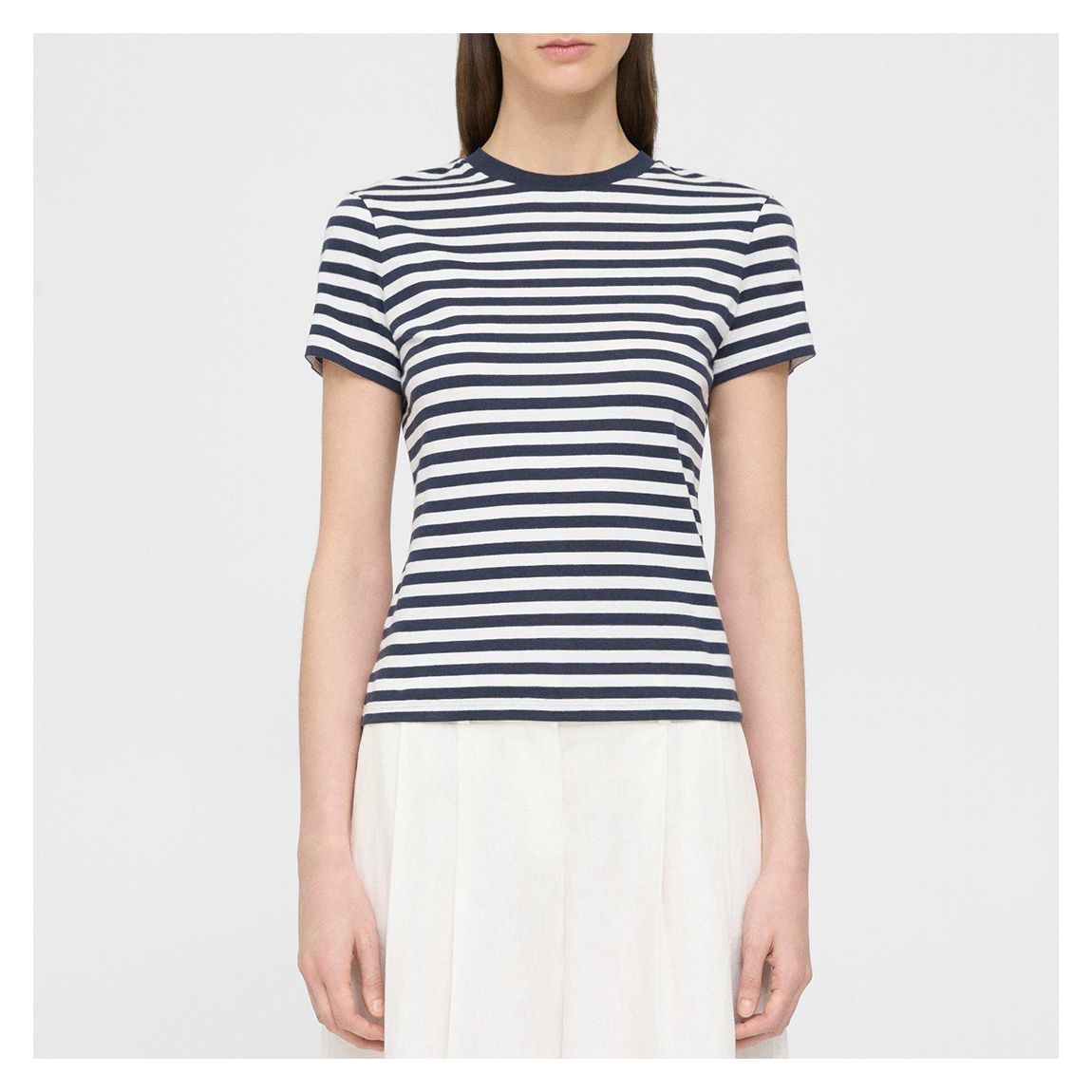 Navy Stripe Cotton T-Shirt main product photo