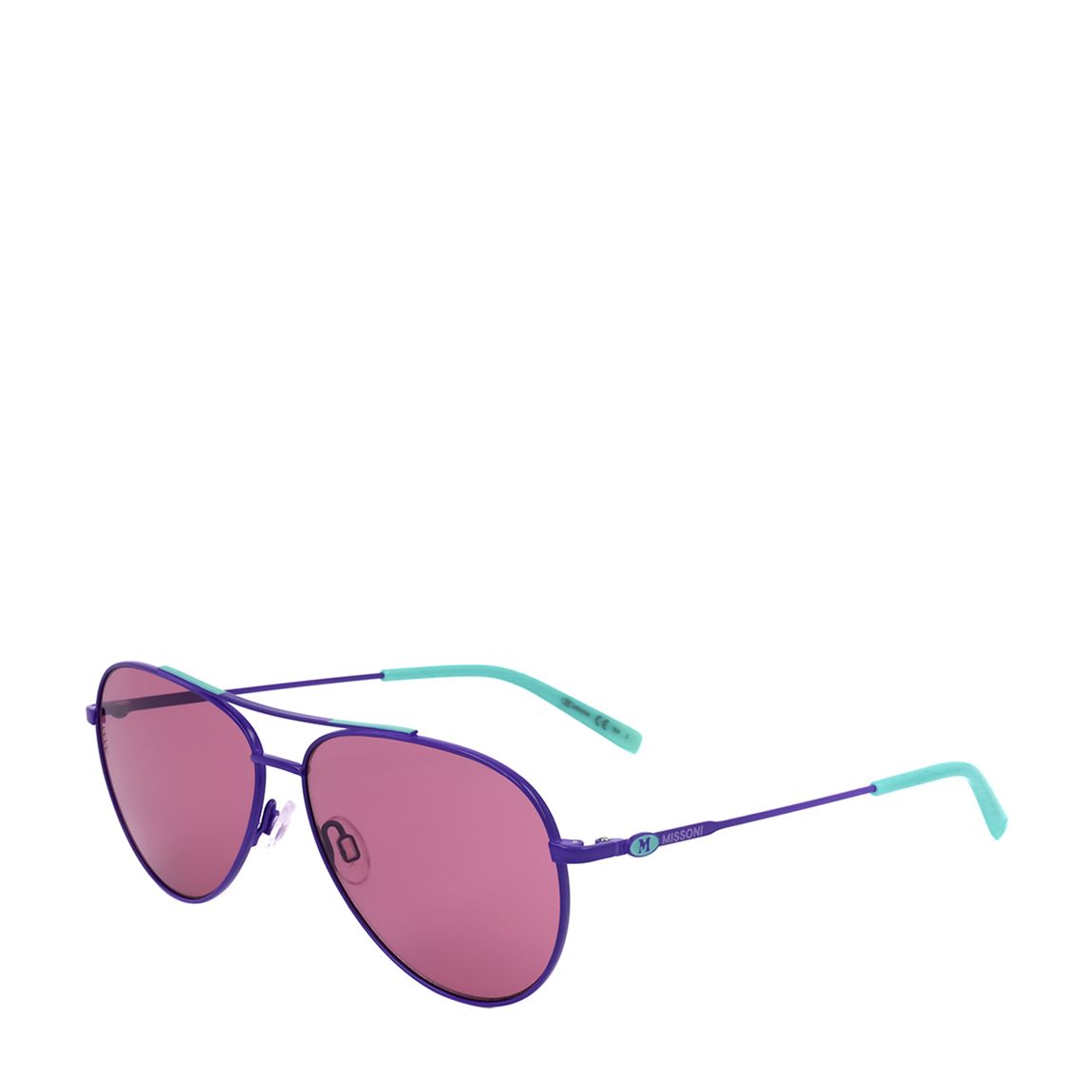 Violet Aqua Aviator Sunglasses 58mm main product photo