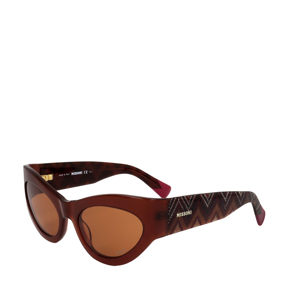 Brown Cat Eye Sunglasses 55mm main product photo
