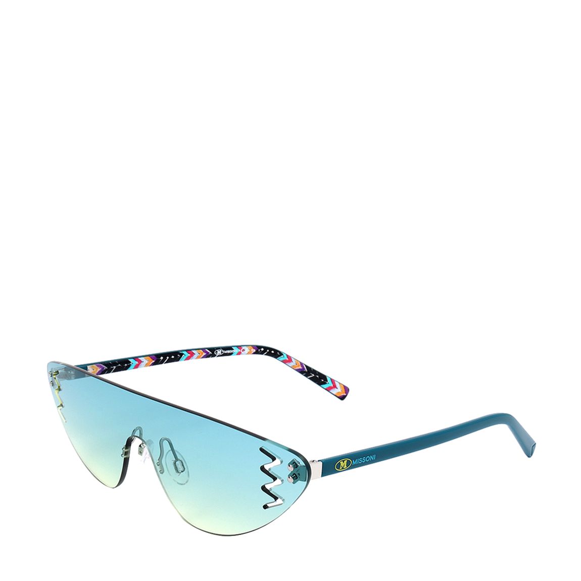 Teal Cresent Sunglasses 99mm main product photo
