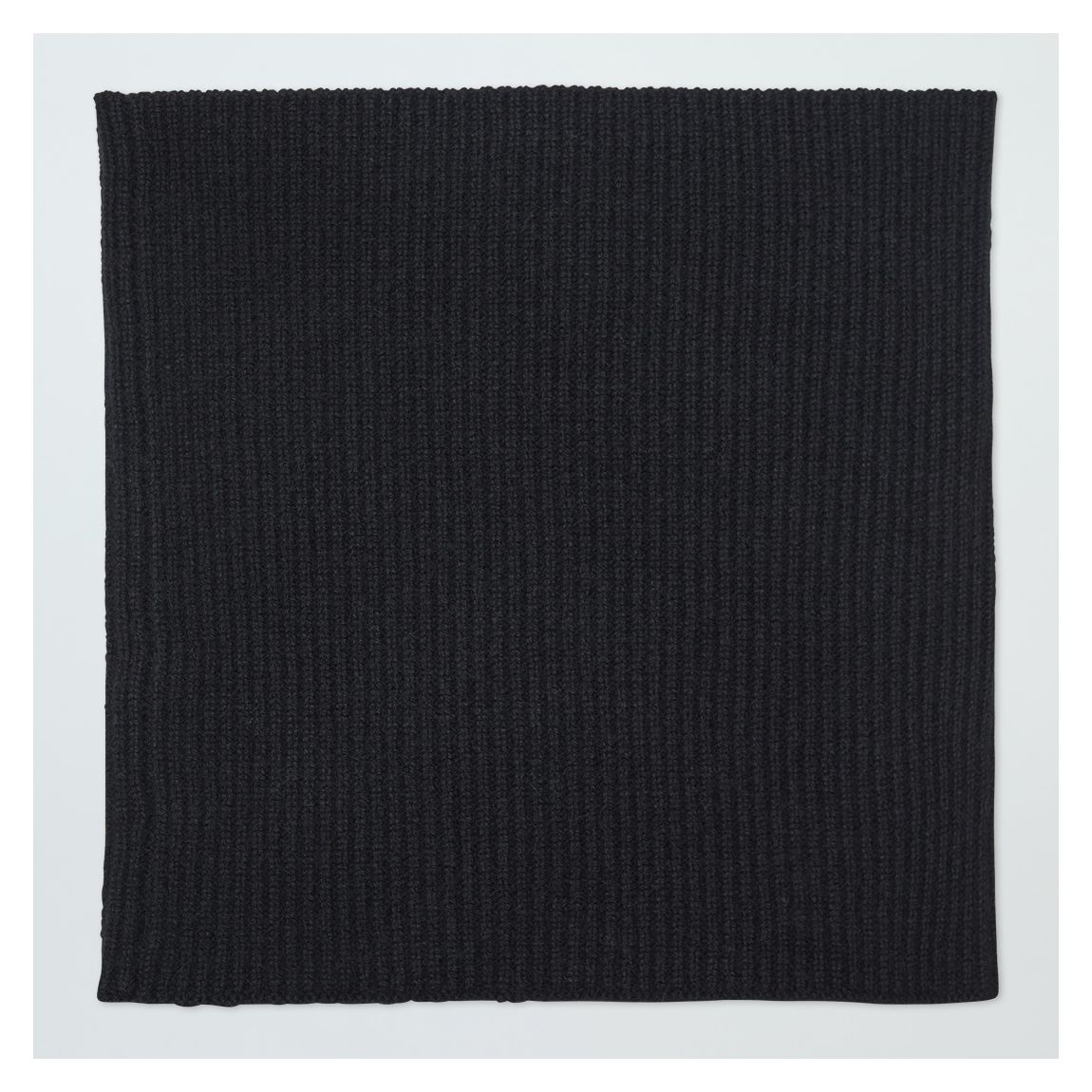 Black Cashmere Ribbed Snood main product photo