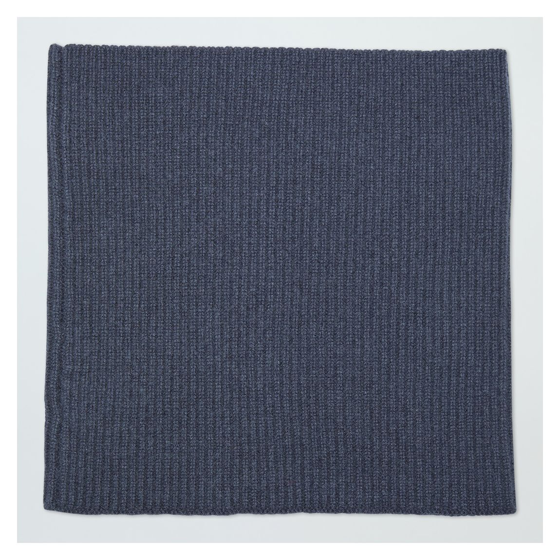 Slate Cashmere Ribbed Snood main product photo