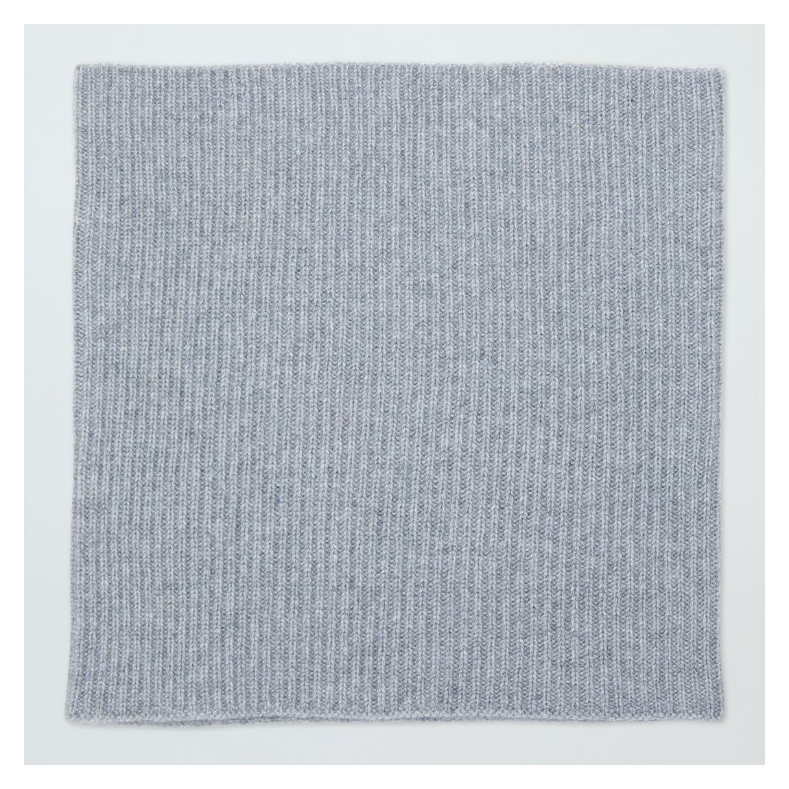 Grey Cashmere Ribbed Snood main product photo