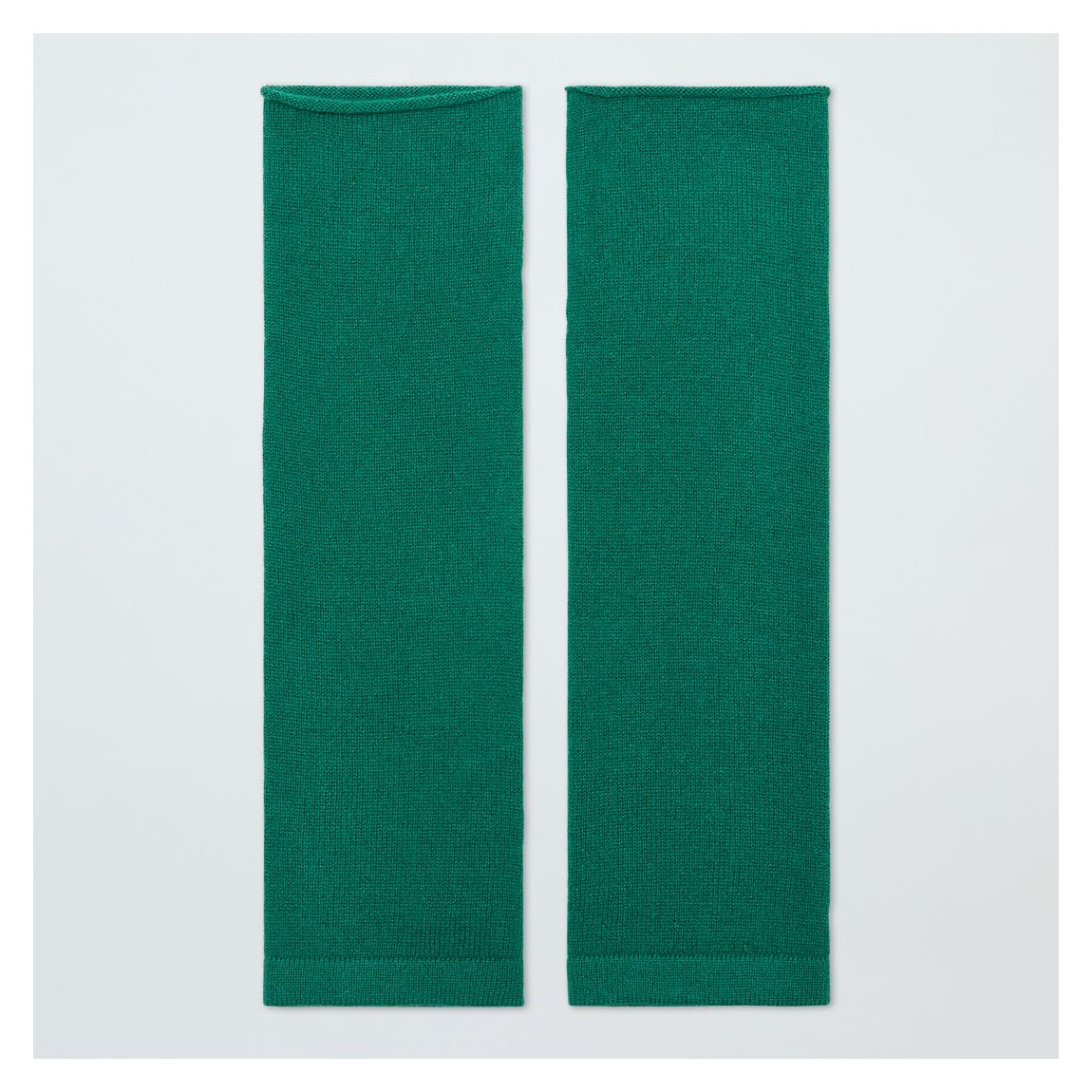 Green Cashmere Fine Knit Wrist Warmers main product photo