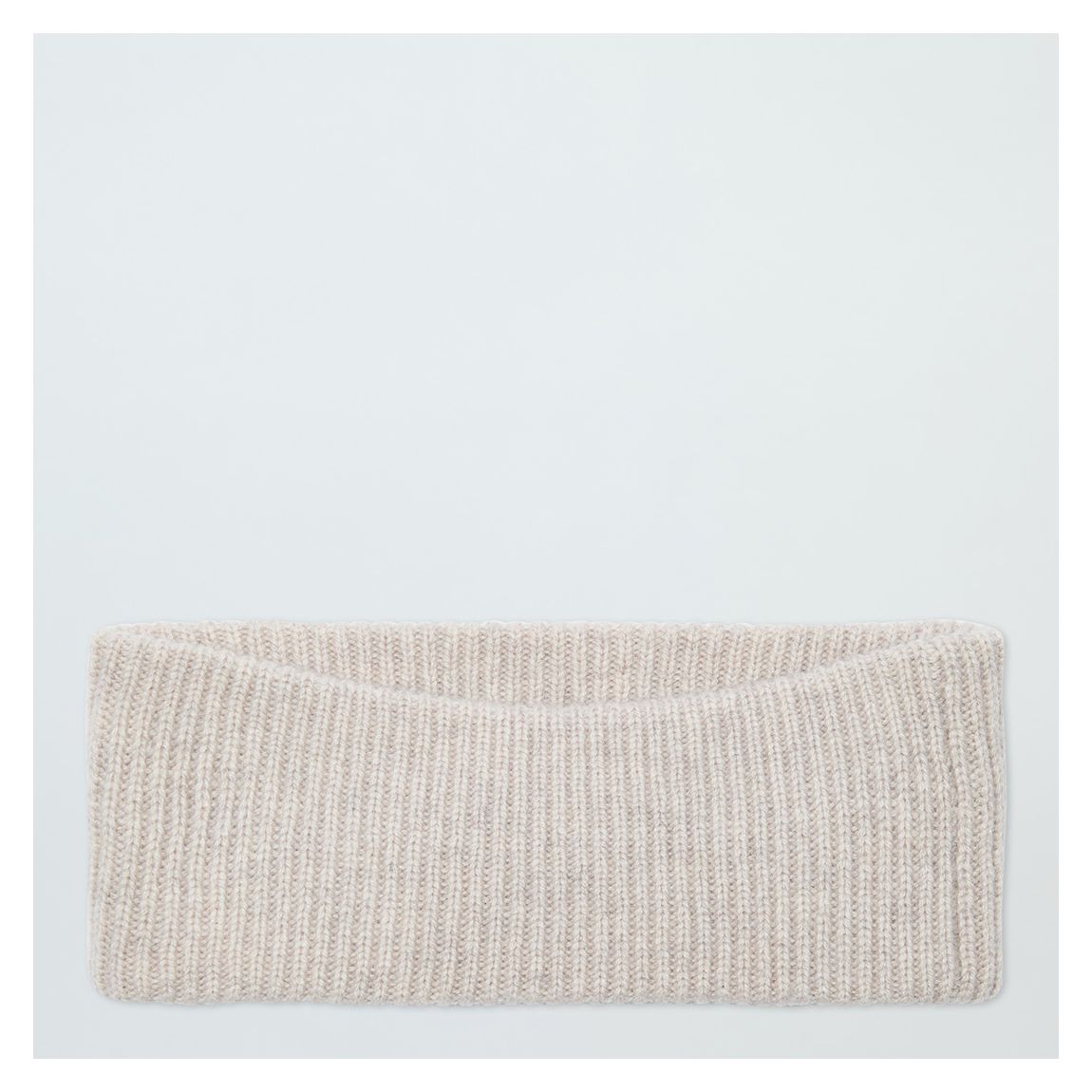 Cream Cashmere Ribbed Headband main product photo