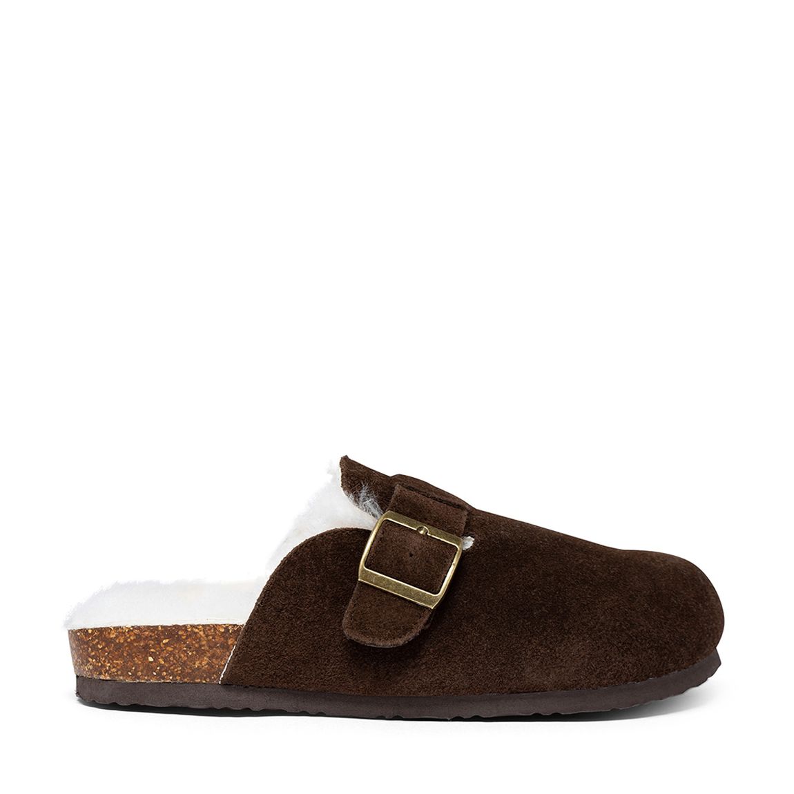 Women's Brown Clog Sandal Slippers main product photo