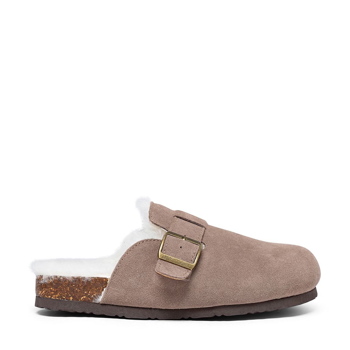Women's Taupe Clog Sandal Slippers main product photo