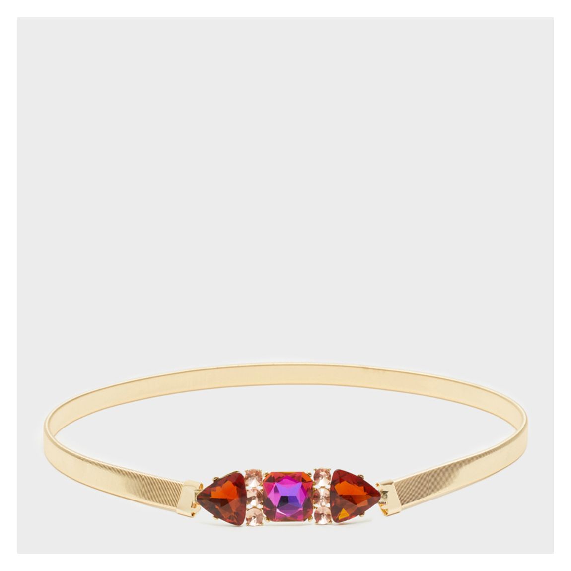 Gem Fuchsia/Orange Stones Elastic Belt main product photo