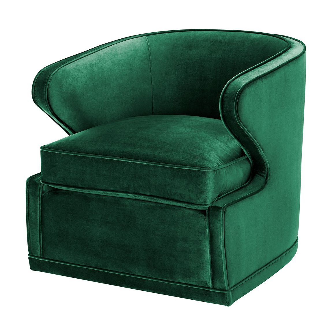 Dorset Swivel Chair, Roche Green Velvet main product photo