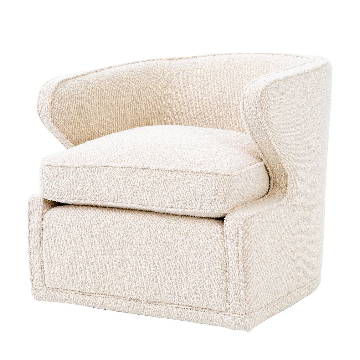 Dorset Swivel Chair, Boucle Cream main product photo