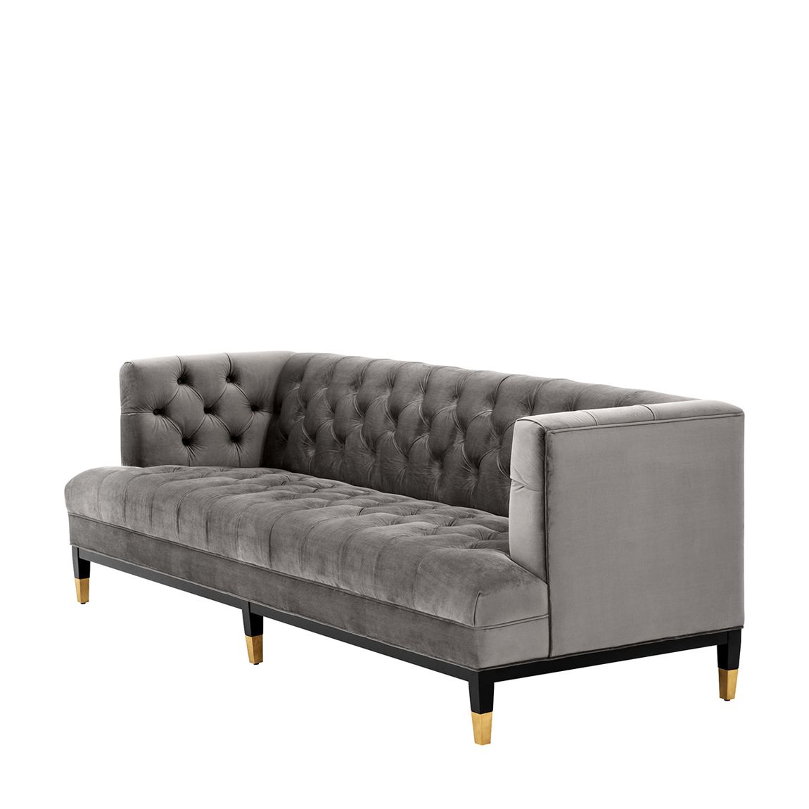 Castelle Sofa, Grey Velvet main product photo