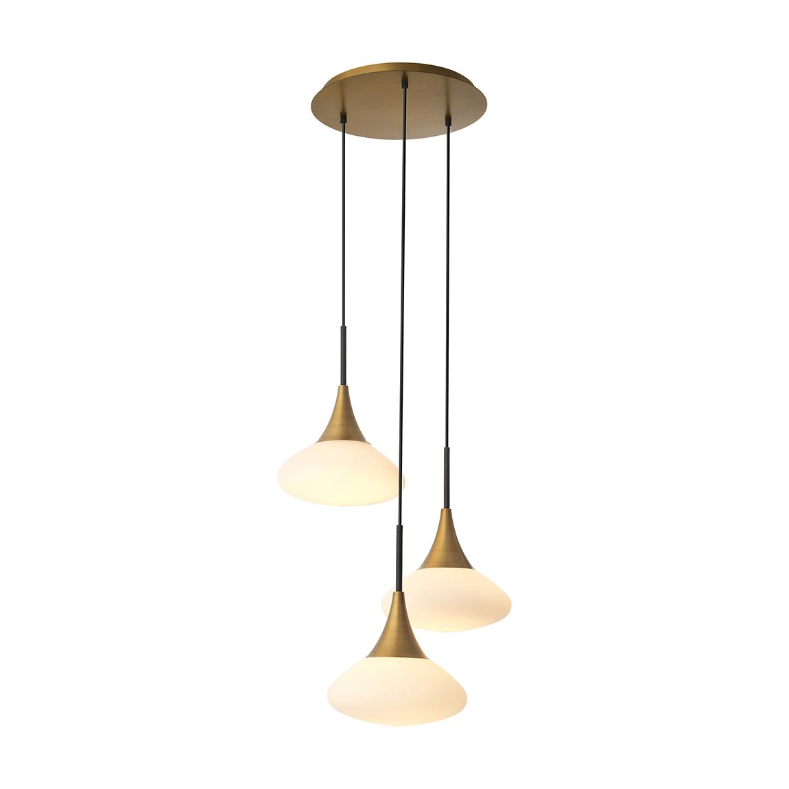 Duco Chandelier Small, Antique Brass main product photo