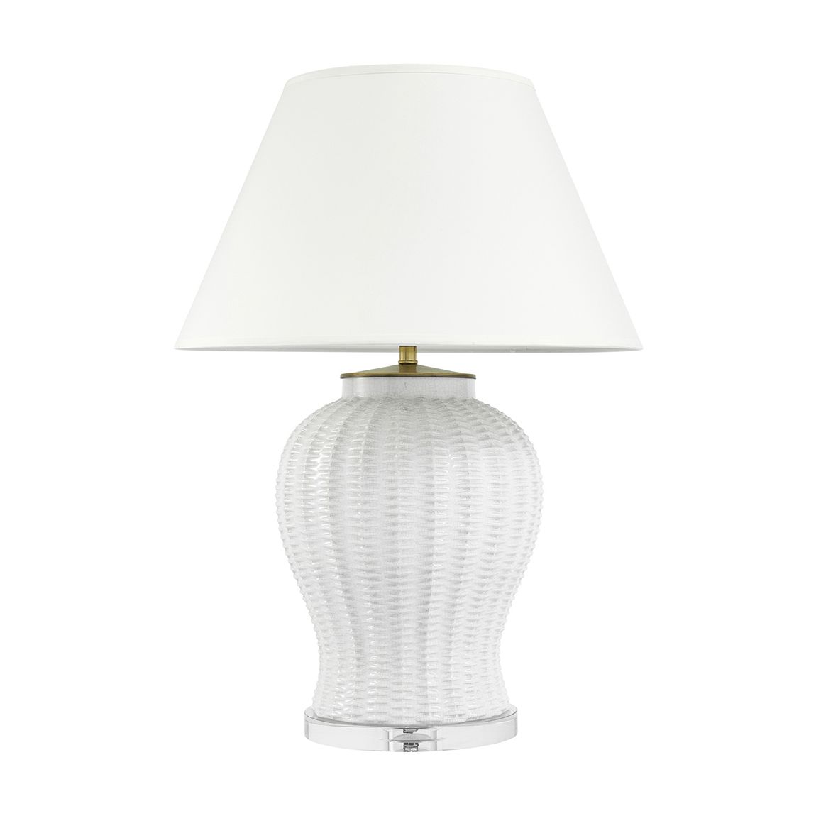 Fort Meyers Table Lamp, White Ceramic main product photo