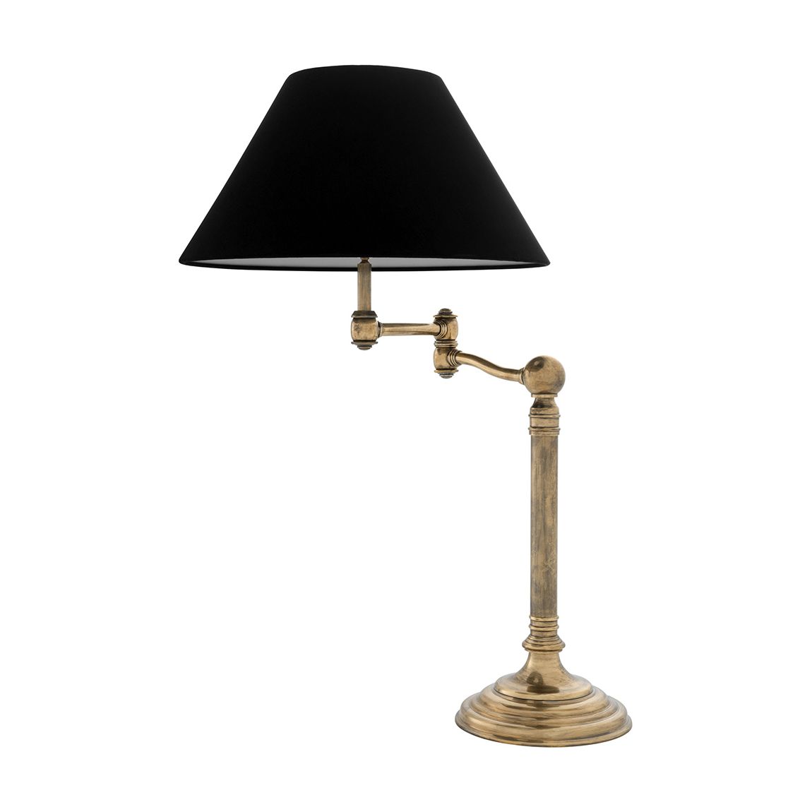 Regis Table Lamp, Vintage Brass including shade main product photo