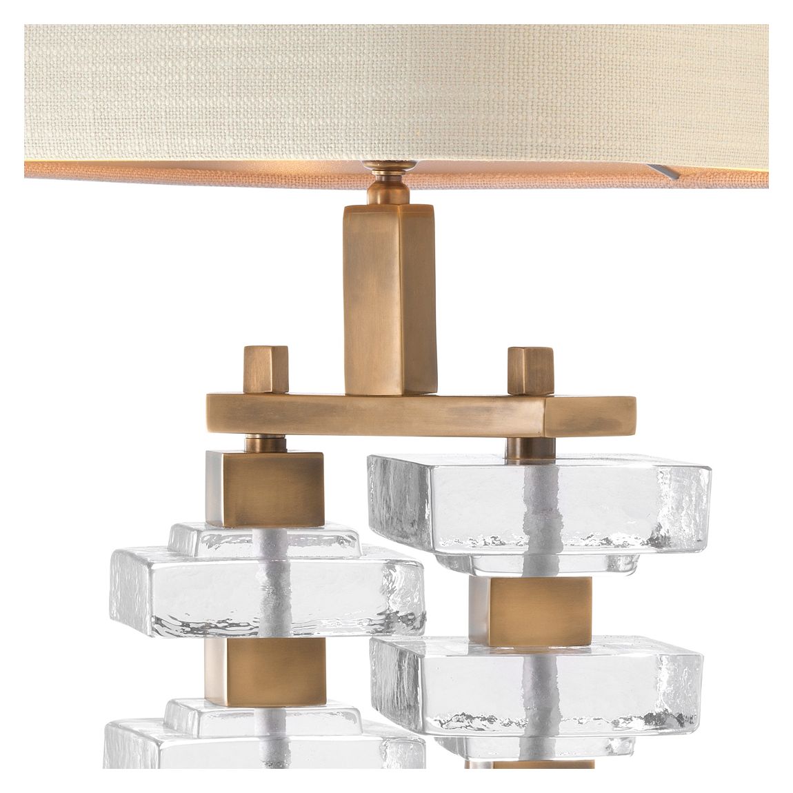 Toscana Table Lamp, Vintage Brass inc shade main product photo